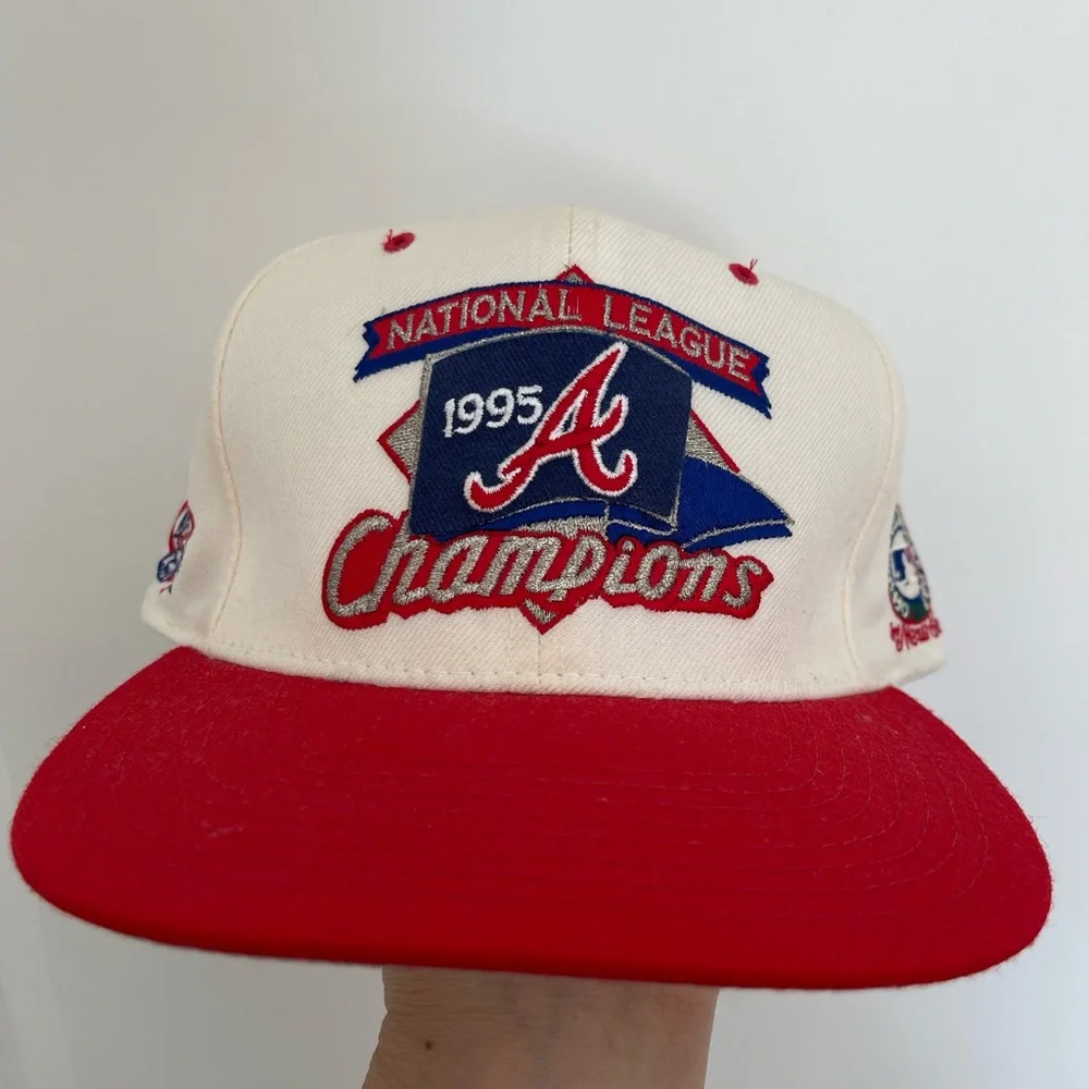 Atlanta Braves New Era 1995 National League Champions Cap - Red and White